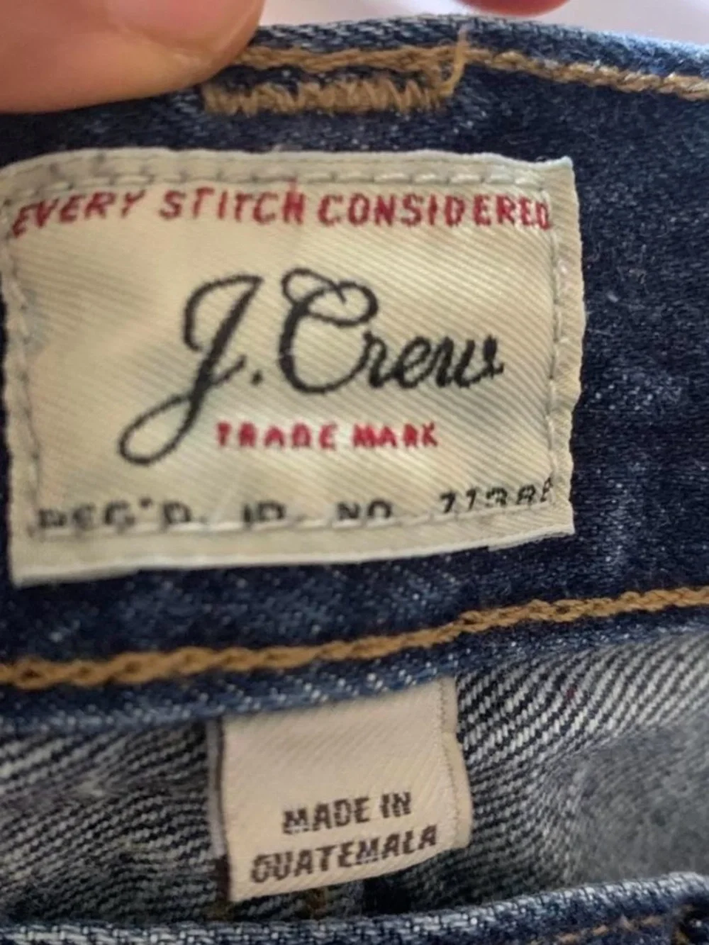 J.crew 484 dark blue jeans size 32 x 30 straight leg men western casual